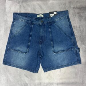 Bermuda short doble V azul